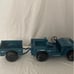 Vintage Empire Military Jeep 1973 Blue Plastic Trailer 12