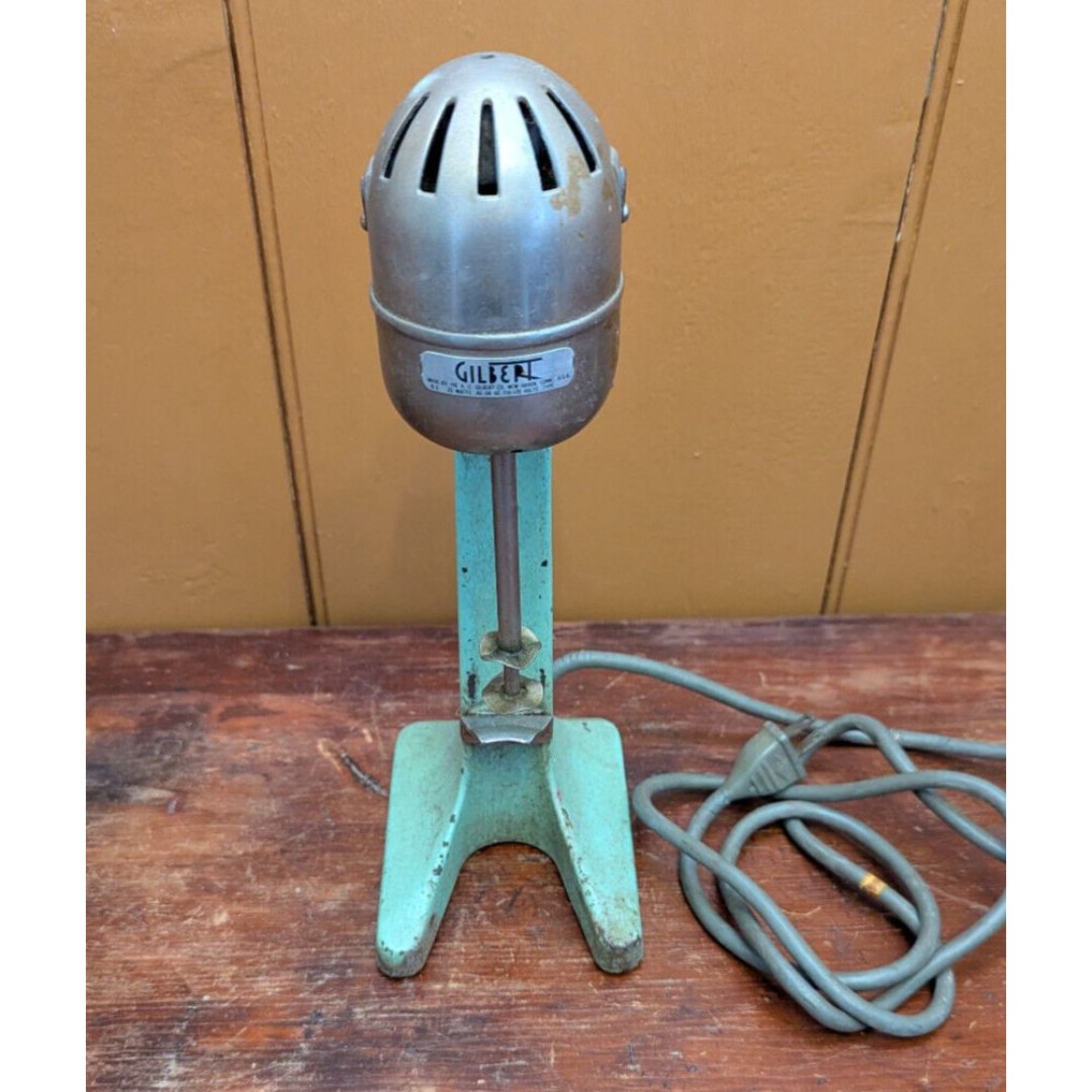 Vintage A.C. Gilbert Milkshake Mixer Green Model B2 - Working