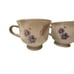 Mikasa Continental Janette Footed Cups and Saucers Lot of 4 Vintage Multi-Floral