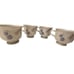Mikasa Continental Janette Footed Cups and Saucers Lot of 4 Vintage Multi-Floral