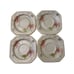 Mikasa Continental Janette Footed Cups and Saucers Lot of 4 Vintage Multi-Floral