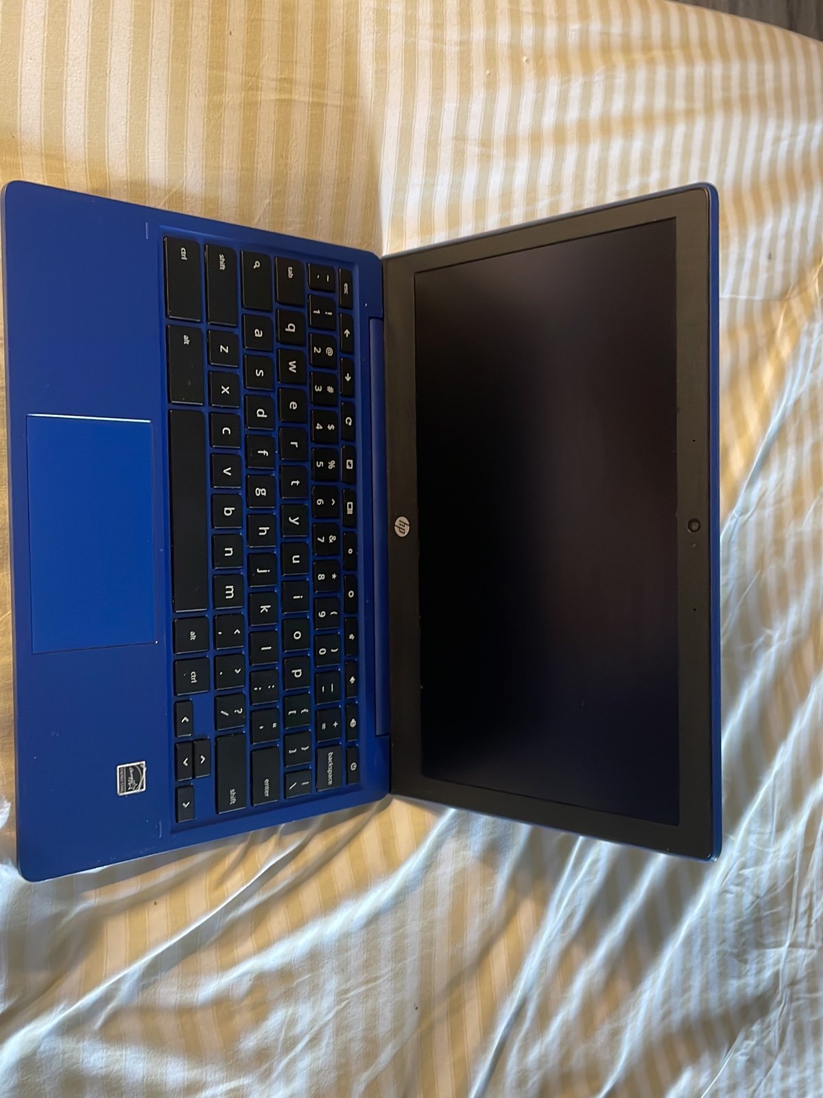 HP Touch-Screen Chromebook in Blue