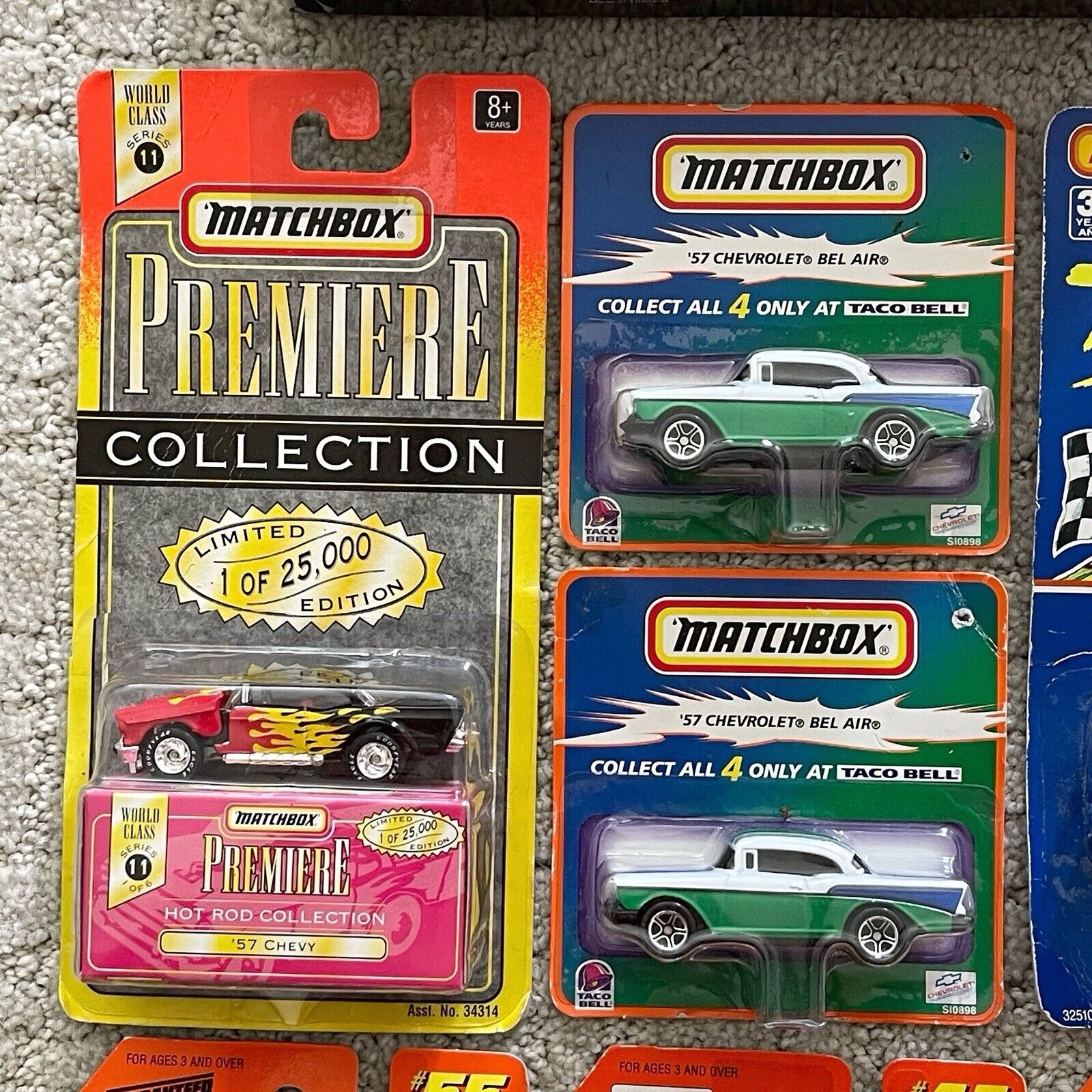 Vintage Matchbox Premiere Diecast LOT ‘57 Chevy Days of Thunder Pontiac Audi +