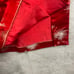 Vintage Madame Koo Chinese Cheongsam red satin Dress sz 8 side slits brocade