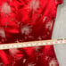 Vintage Madame Koo Chinese Cheongsam red satin Dress sz 8 side slits brocade