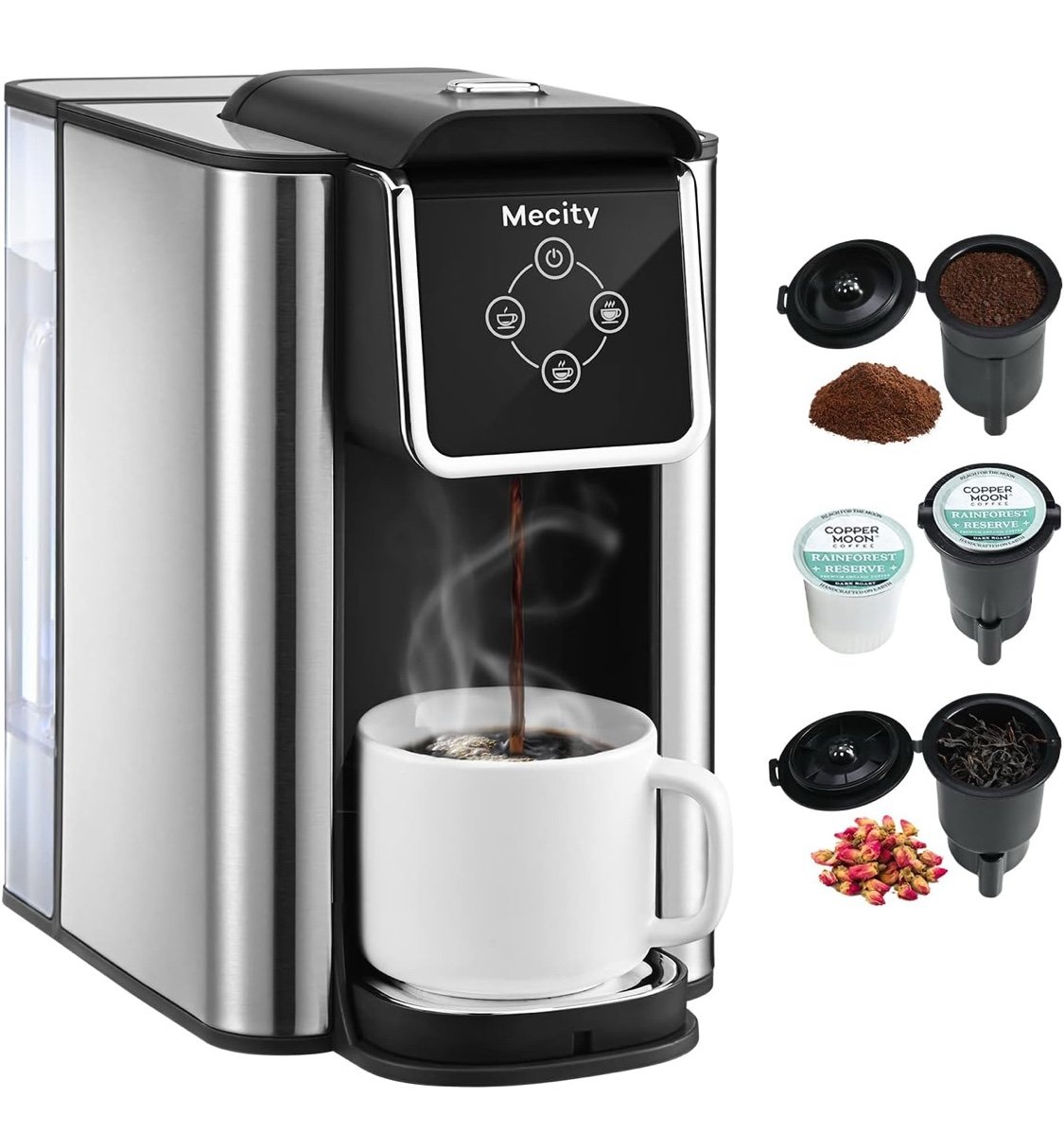 Mecity KC101 3 in 1 Single Serve Coffee Machine