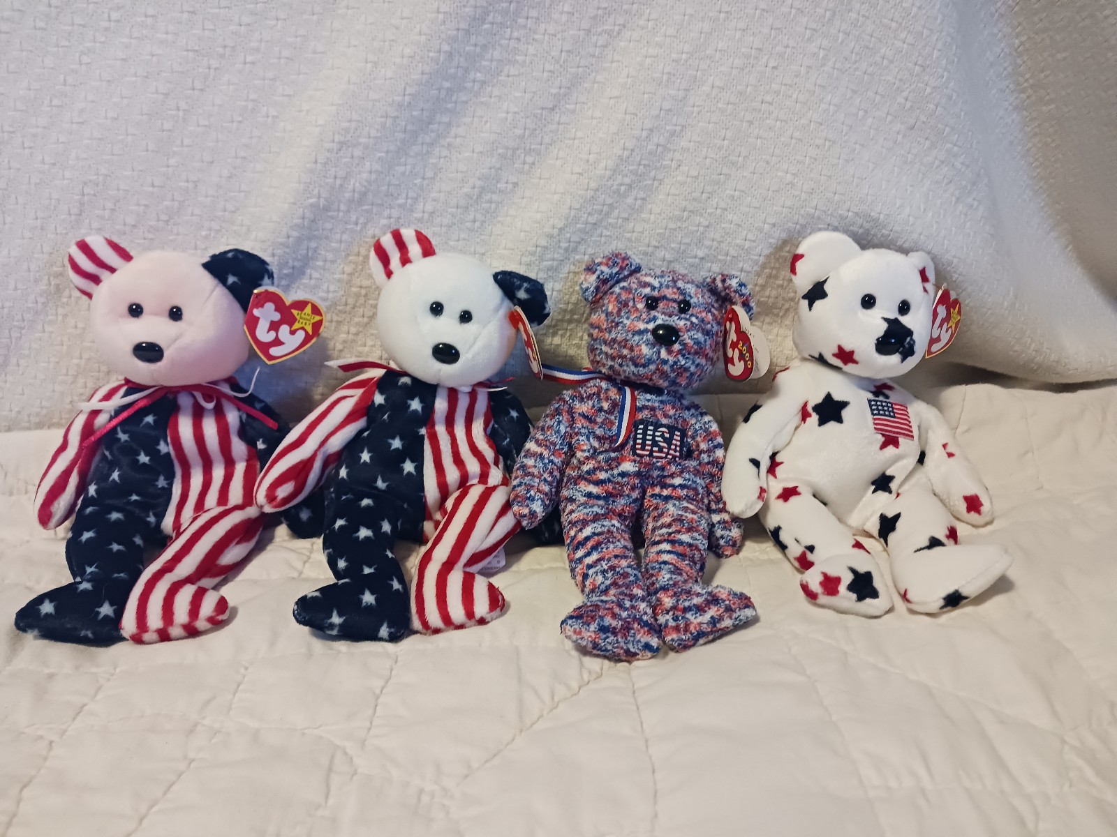 Ty Beanie Babies Patriot Bear Lot