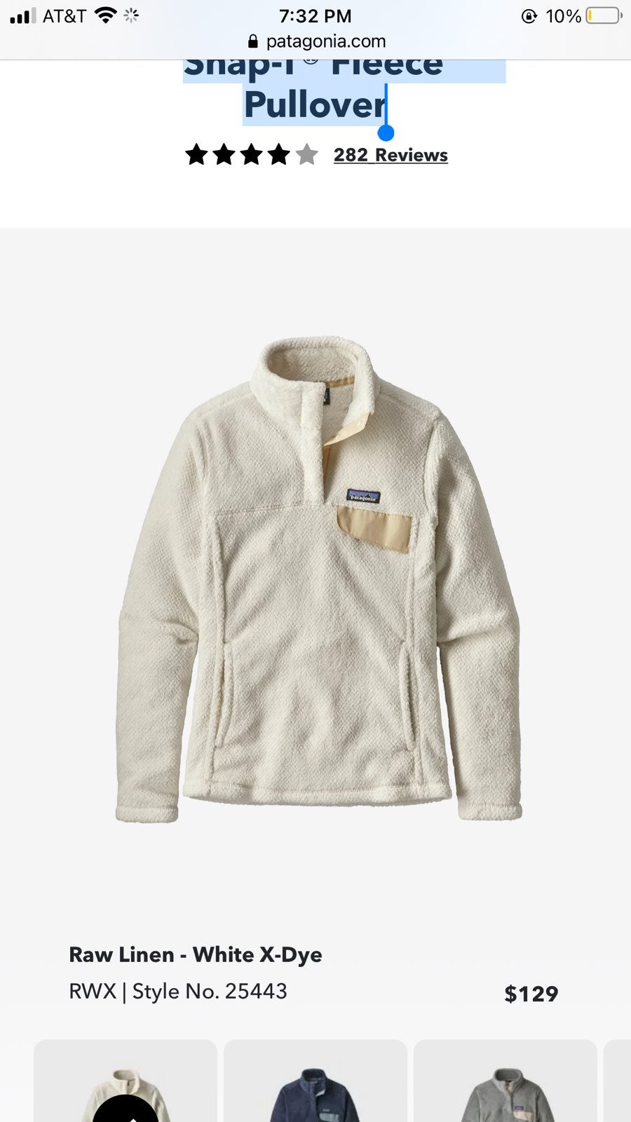 Patagonia Re-Tool Snap-T Pullover Jacket