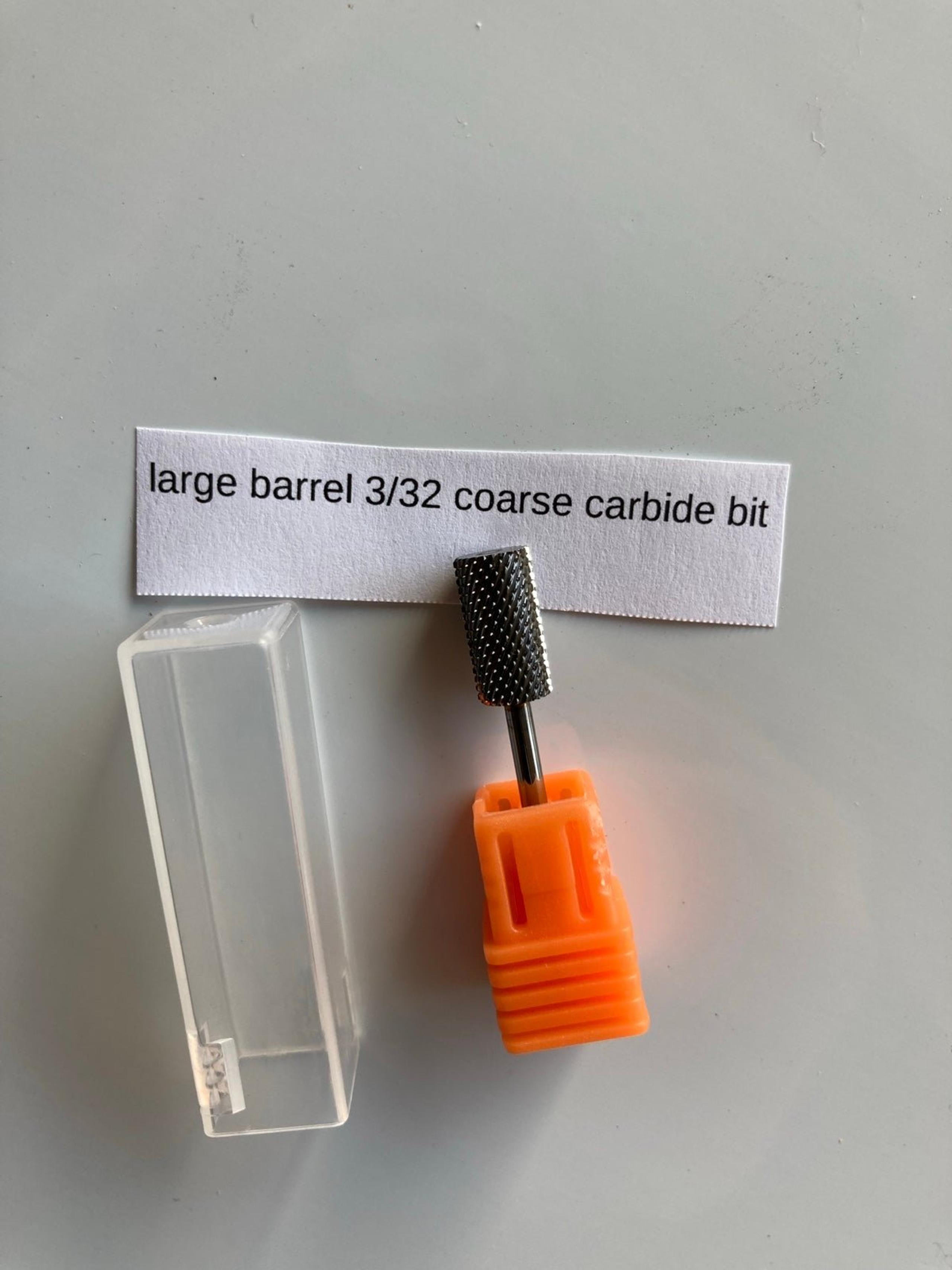 Nail drill bits for dremel machine  coarse brand new 2 drills tungsten carbide