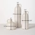 New Set of 3 Modern Farmhouse Distressed Two-Toned Ceramic Jug for Decoration