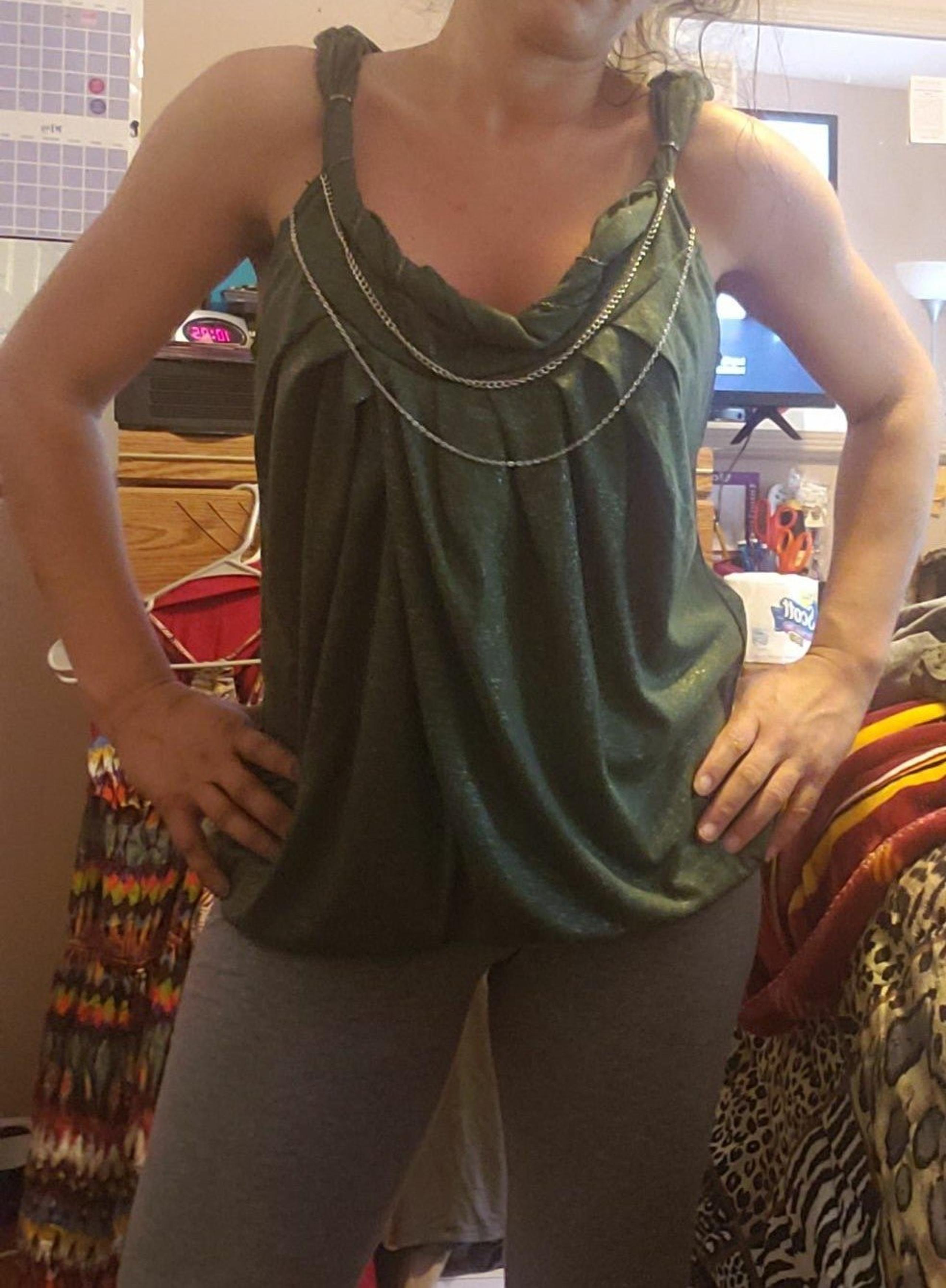 M Green Shimmer Daytrip Tank Top