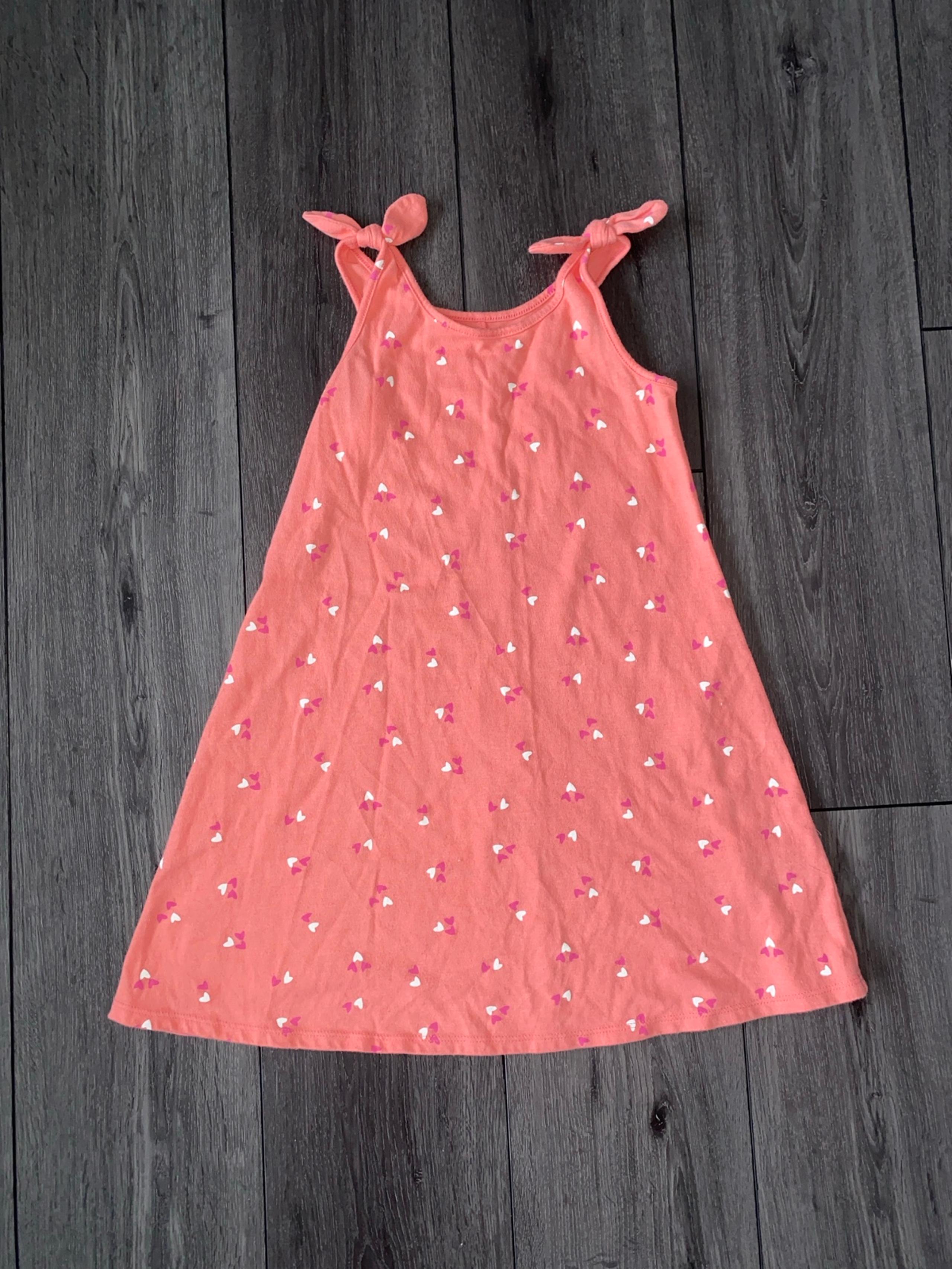 Girls 6 / 6X  heart print dress