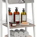 keomaisyto Bathroom Floor Storage Shelf with Drawer, White