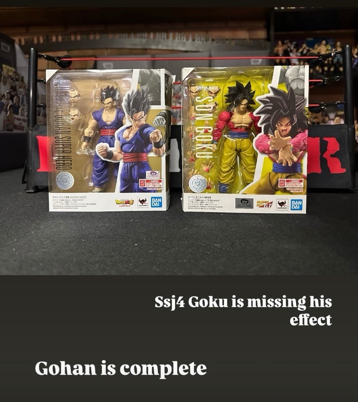 Ssj4 Goku and gohan shfiguarts