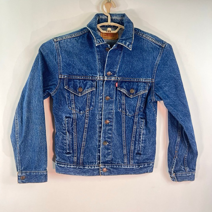 Levis Blue Jean Jacket Mens Size 36R Made in USA Vintage