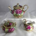 Vintage 1891-1911 Nippon HNDL Painted Fuchsia and Pink Rose Tea Set