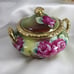 Vintage 1891-1911 Nippon HNDL Painted Fuchsia and Pink Rose Tea Set