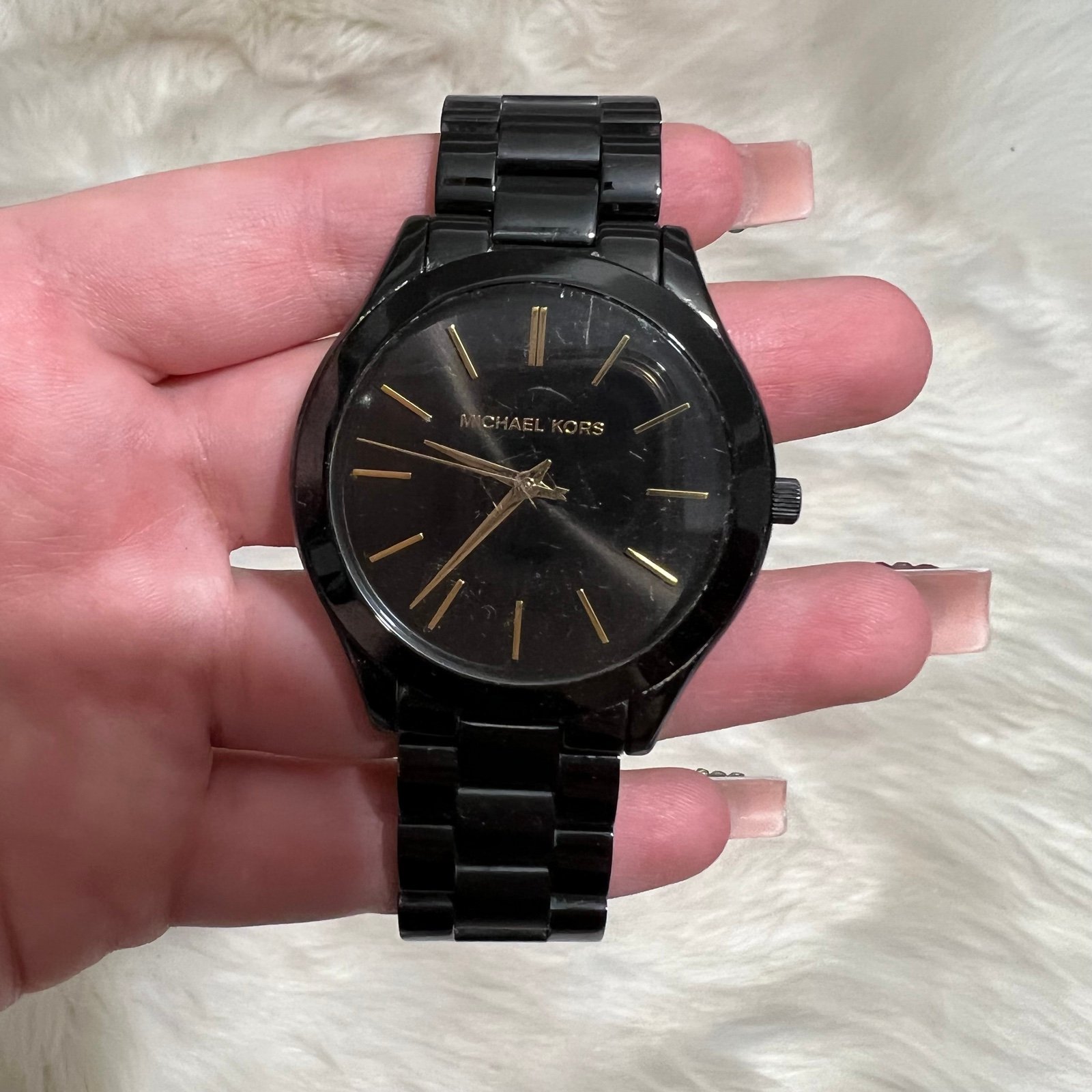 Michael Kors black watch unisex