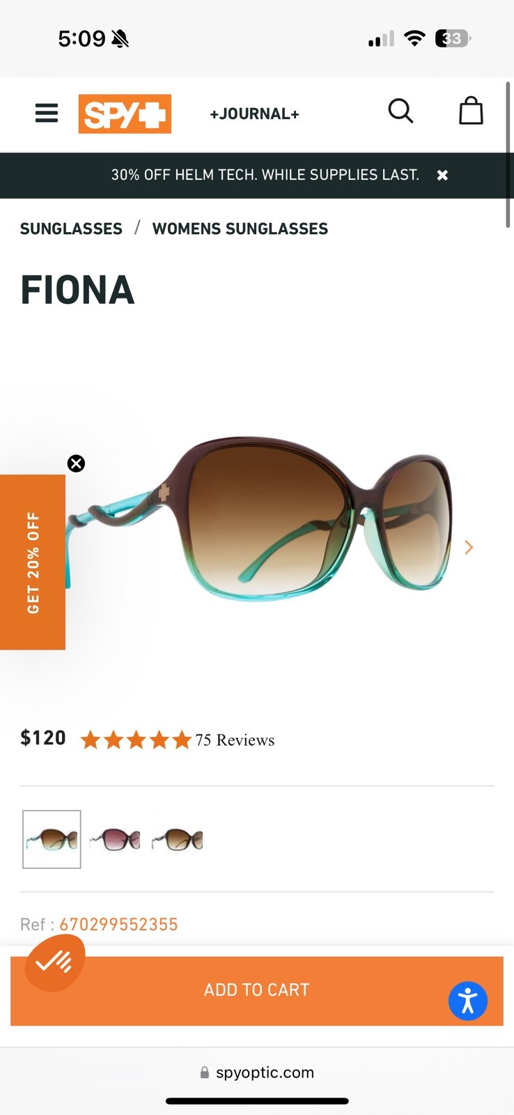 SPY Optic Fiona Sunglasses Like New