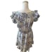 Rebecca Taylor Ava Blue Wildflower Floral Print Silk Ruffle Mini Dress 6