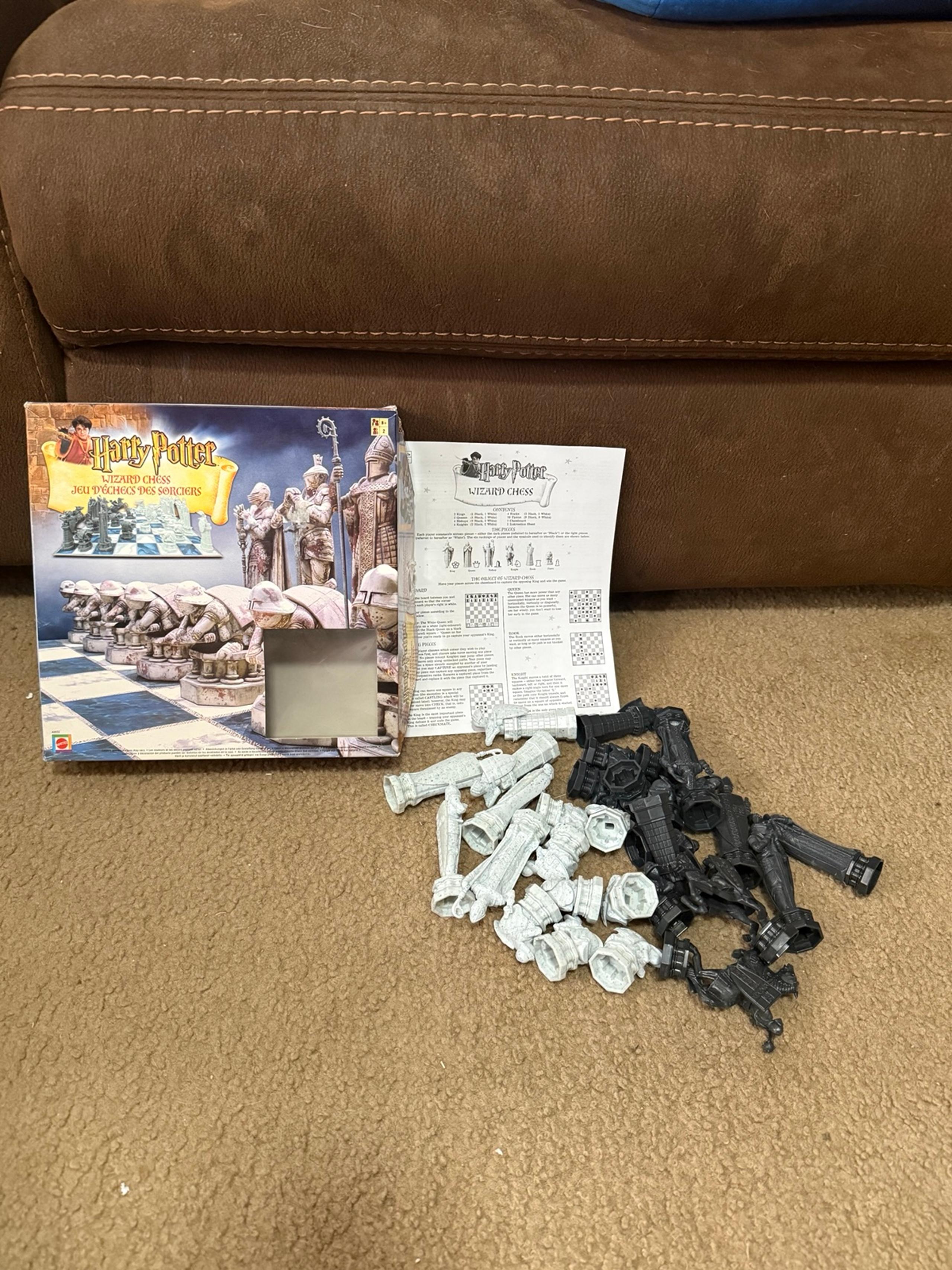 2002 Mattel Harry Potter Wizard Chess Set Game Complete Pieces NO board