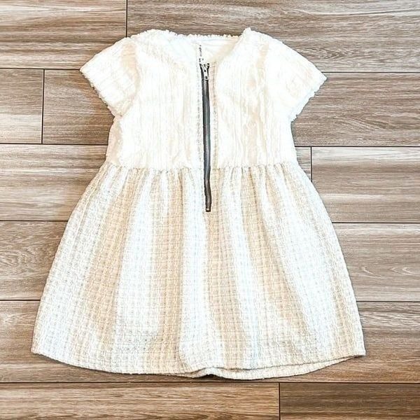 Vignette Girls Faux Fur Zip Winter Dress Size 8Y