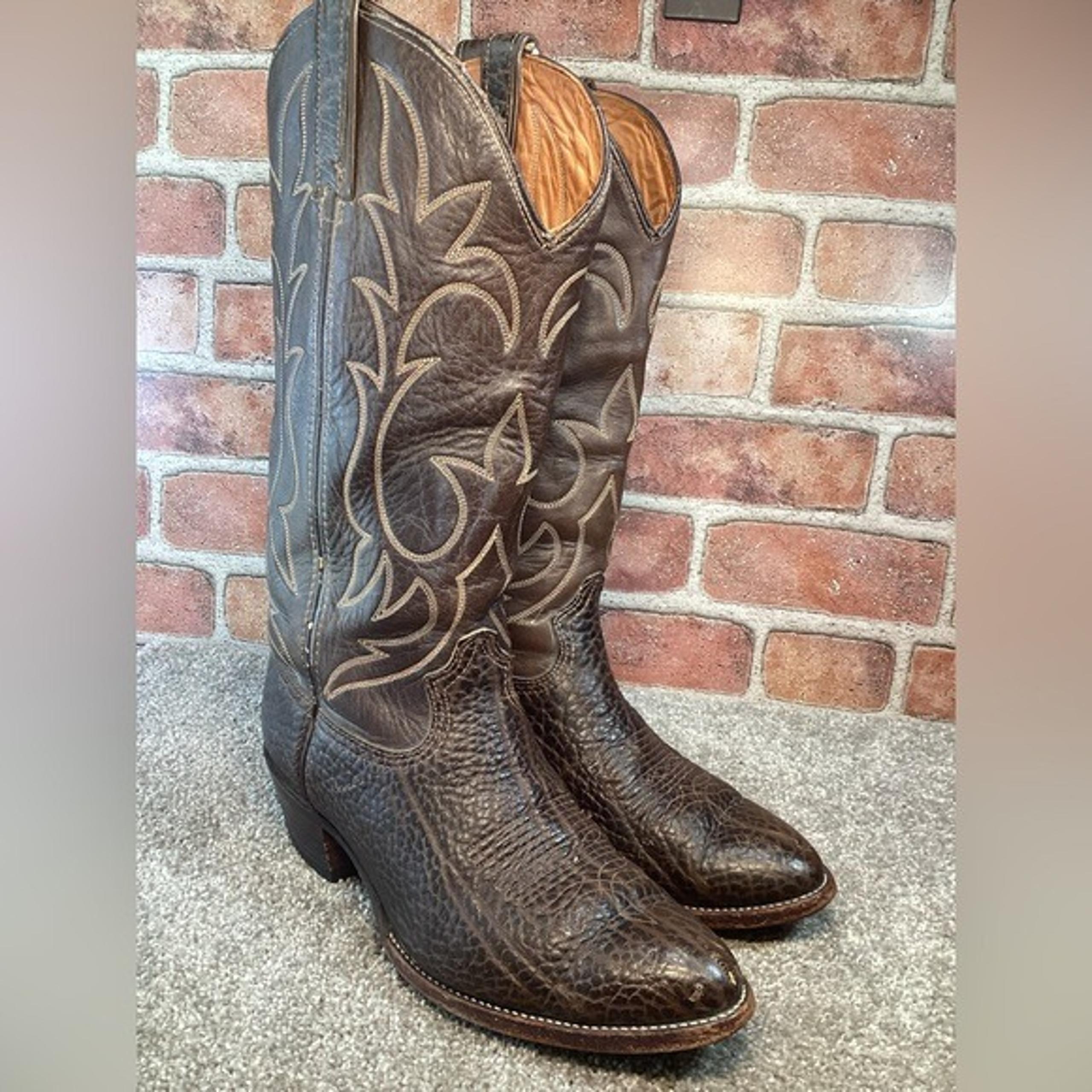 Durango West Men’s Brown Bullhide western cowboy boots size 10 D