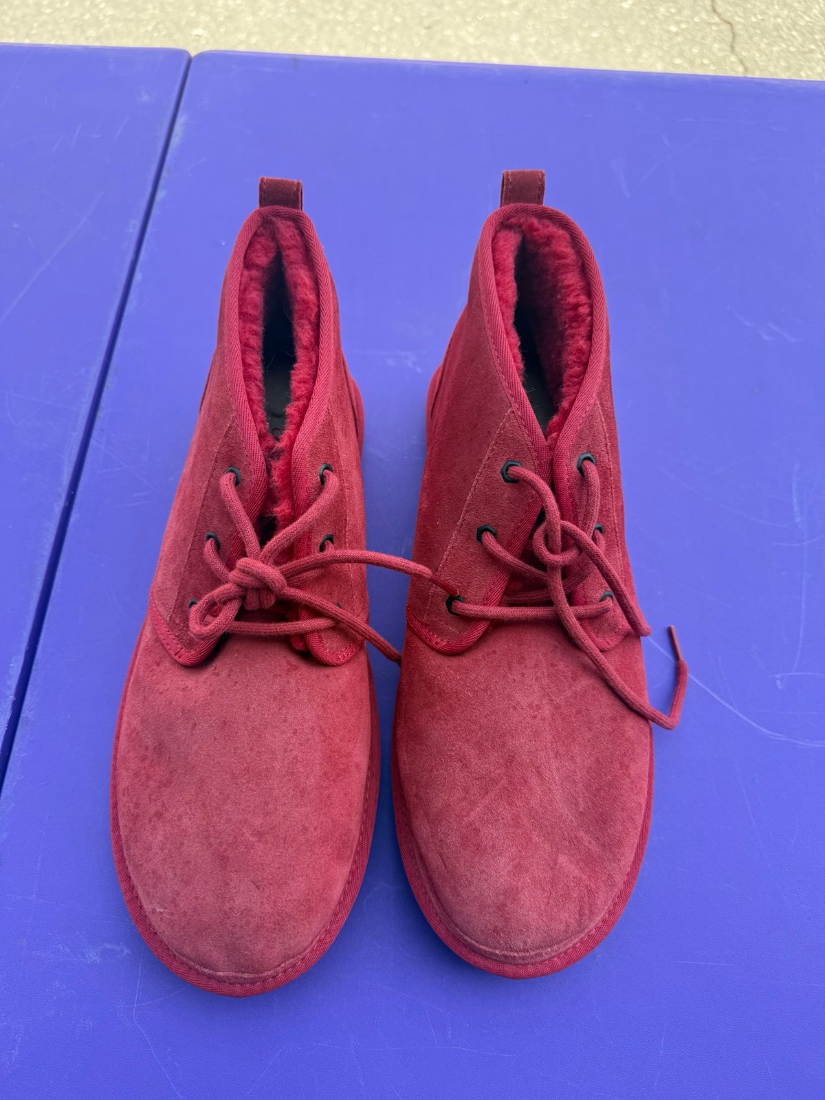 Ugg mens boots red sz 14