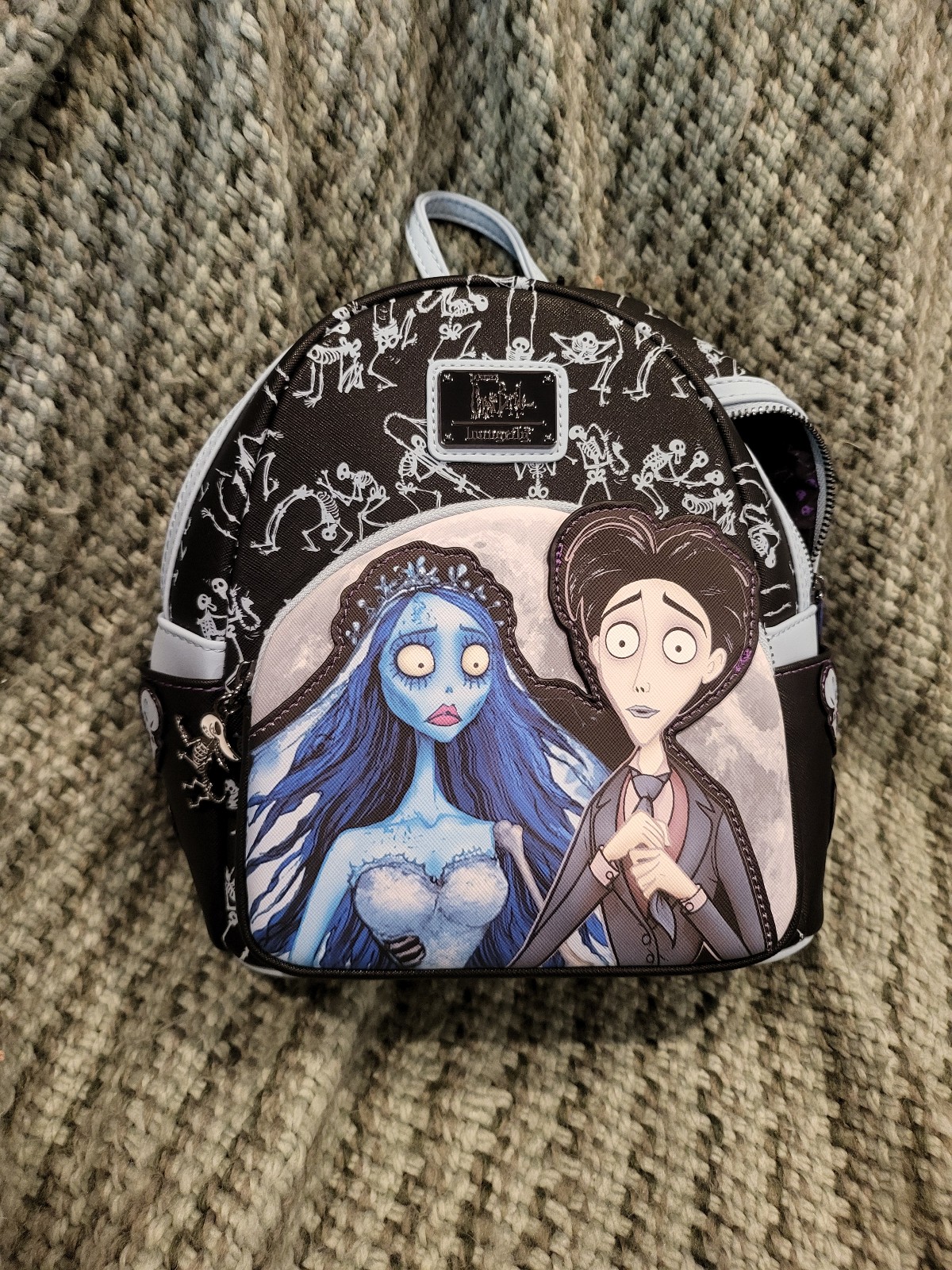 Loungefly SDCC 2022 Corpse Bride Glow In The Dark Mini Backpack