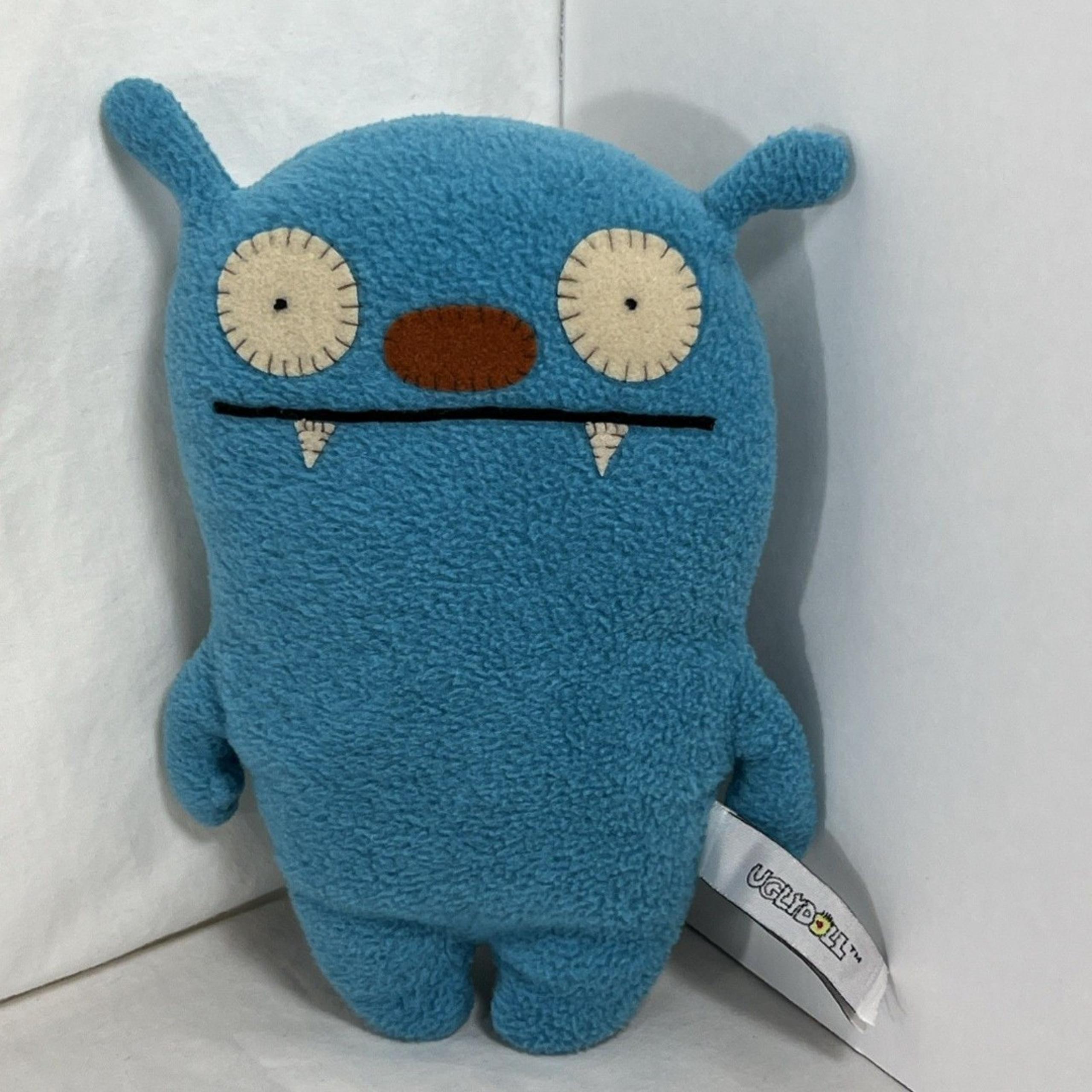 Ugly Doll Big Toe  Uglydoll  With Tush Tag  8"  Blue  Two White Eyes