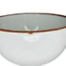 Large Heavy Ceramic Salad Serving Mixing Bowl w/Brown Terra Cotta Rope Edge | Ma