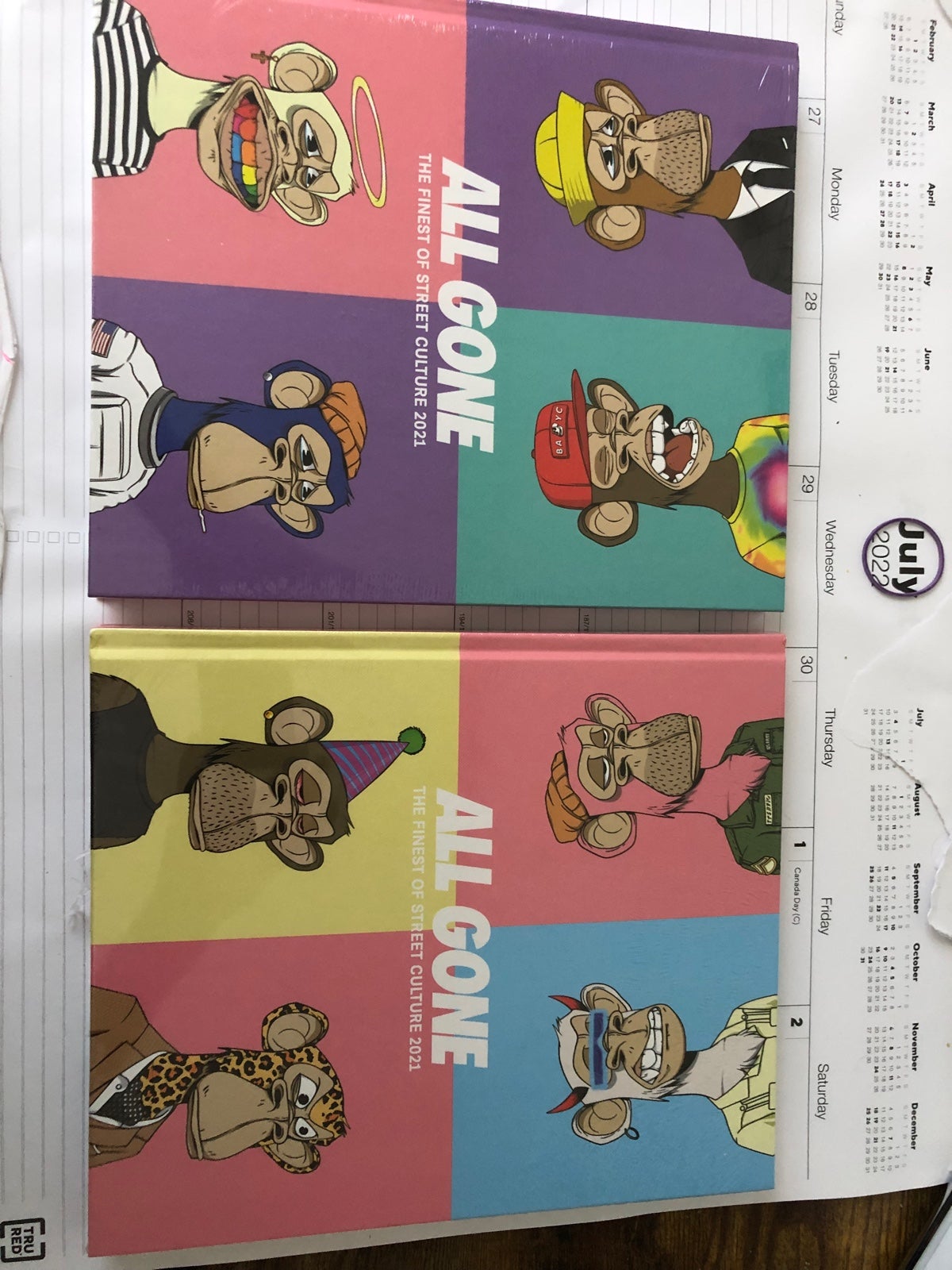 All Gone 2021 x Bored Ape Yacht Club BAYC Finest of Street Culture (2 Books)