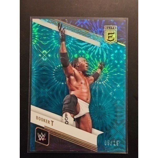 2023 WWE Panini Donruss Elite Booker T Teal /25 Wrestling Card