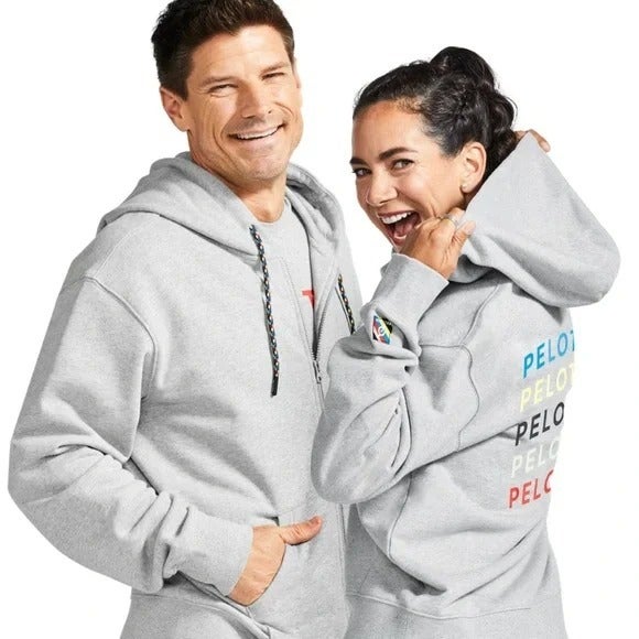 Peloton Womens Gray TWGF Full Zip Hoodie