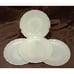 4 Macbeth Evans Uranium Oxford Milkglass Plates 5.75 Vtg/Antique Pre-WWII