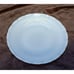 4 Macbeth Evans Uranium Oxford Milkglass Plates 5.75 Vtg/Antique Pre-WWII