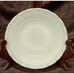 4 Macbeth Evans Uranium Oxford Milkglass Plates 5.75 Vtg/Antique Pre-WWII