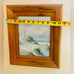 Signed Lighthouse Ocean Beach Nautical Painting Raw Pine Frame Vintage Lighthous