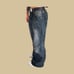 Black Platini Baggy Biker Jeans