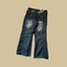 Black Platini Baggy Biker Jeans