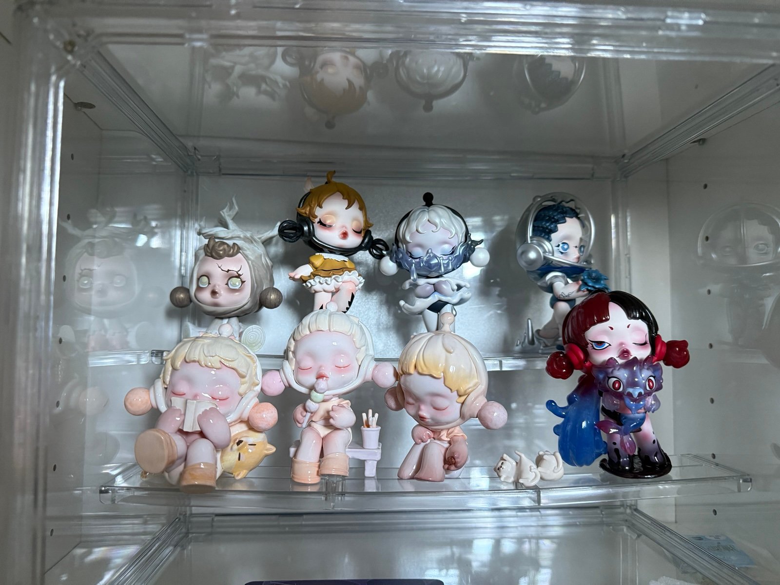 Set of 7 skullpandas