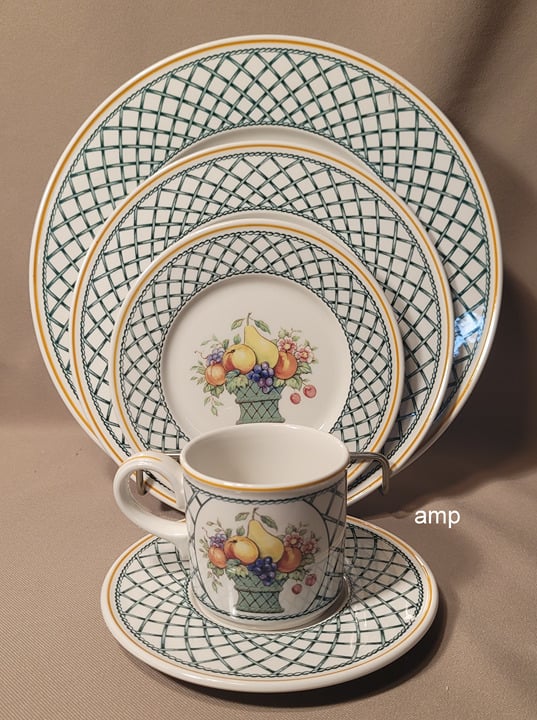 Villeroy & Boch Basket (5 Piece) Place Setting EXCELLENT!