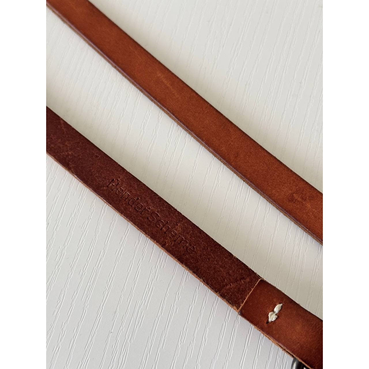 Hender Scheme Leather Tail Brown Belt