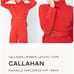 Callahan Rachelle turtleneck top Brick