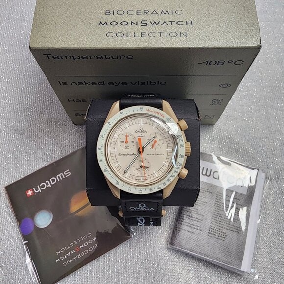 時計 OMEGA MOONSWATCH jupiter SWATCH x OMEGA MOONSWATCH JUPITER BIOCERAMIC Series Brand