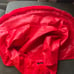 Azalea Wang Red leather jacket