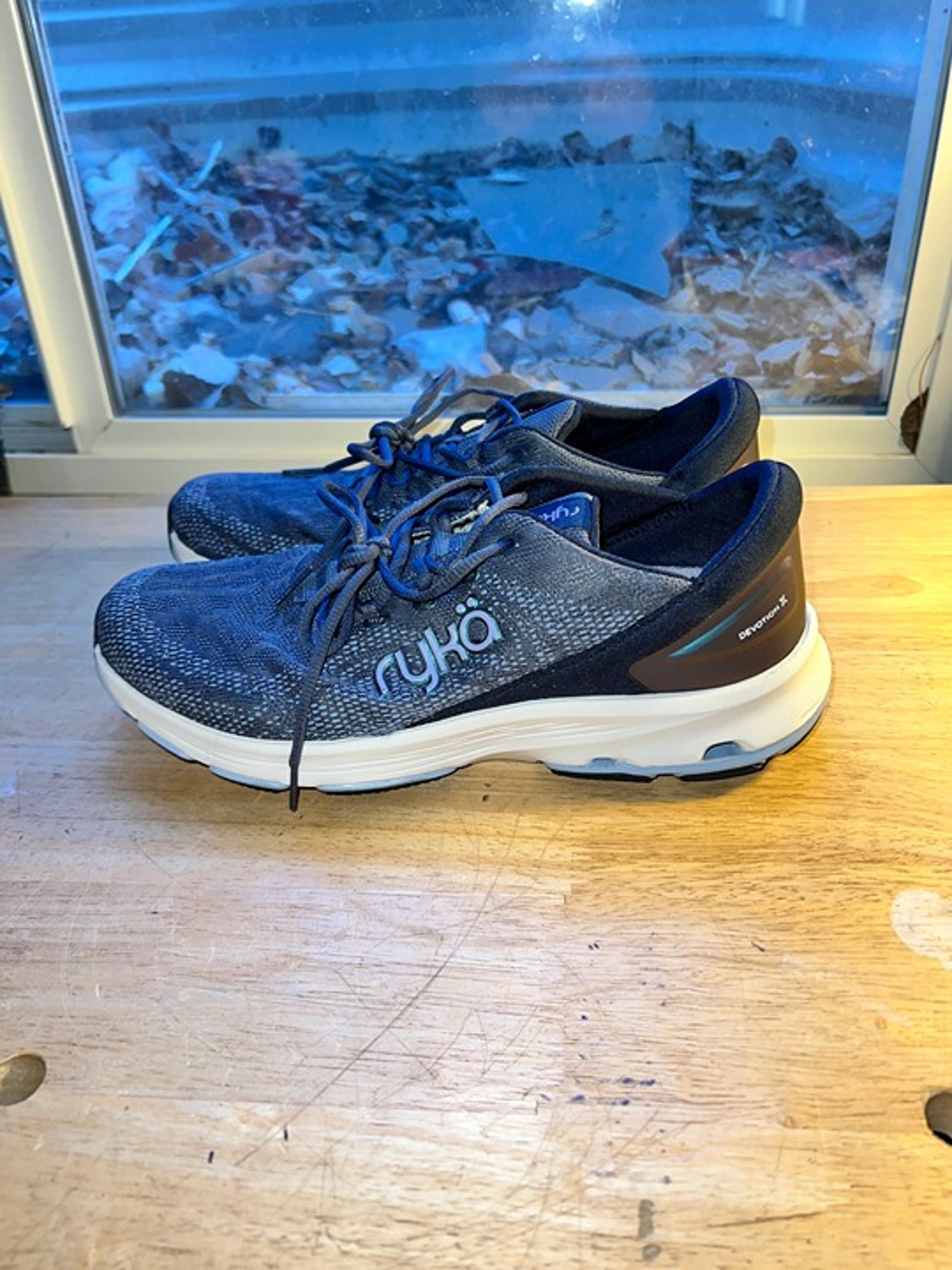Ryka Women's Devotion X Athletic Running Hiking Sneakers Size 9.5 W Blue  In