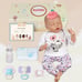 17'' Lifelike Vinyl Cloth Soft Twinnie Realistic Newborn Asleep Baby Dolls