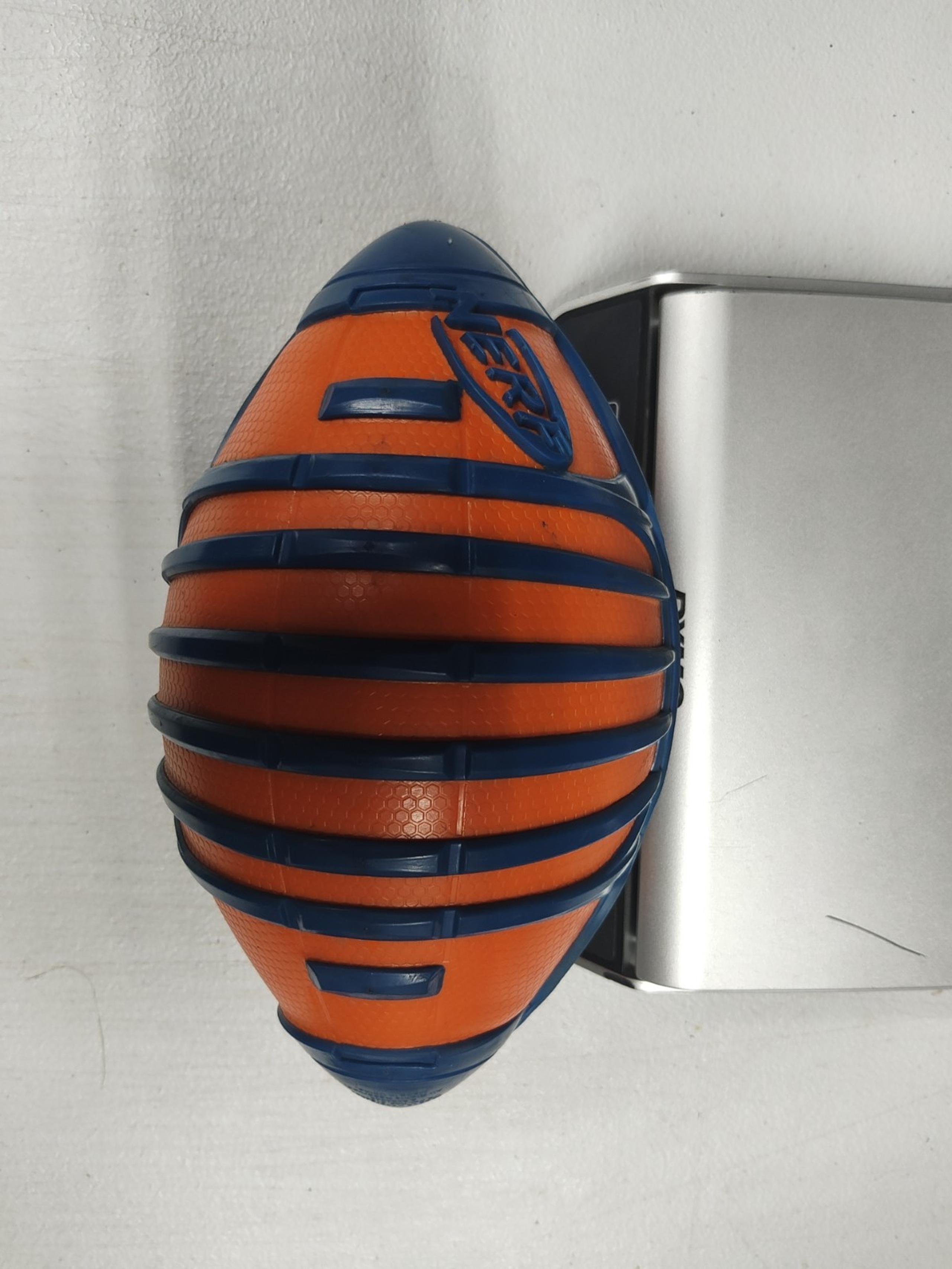 2012 Hasbro NERF Sports Football Blitz All Weather Orange Blue Rubber Grip