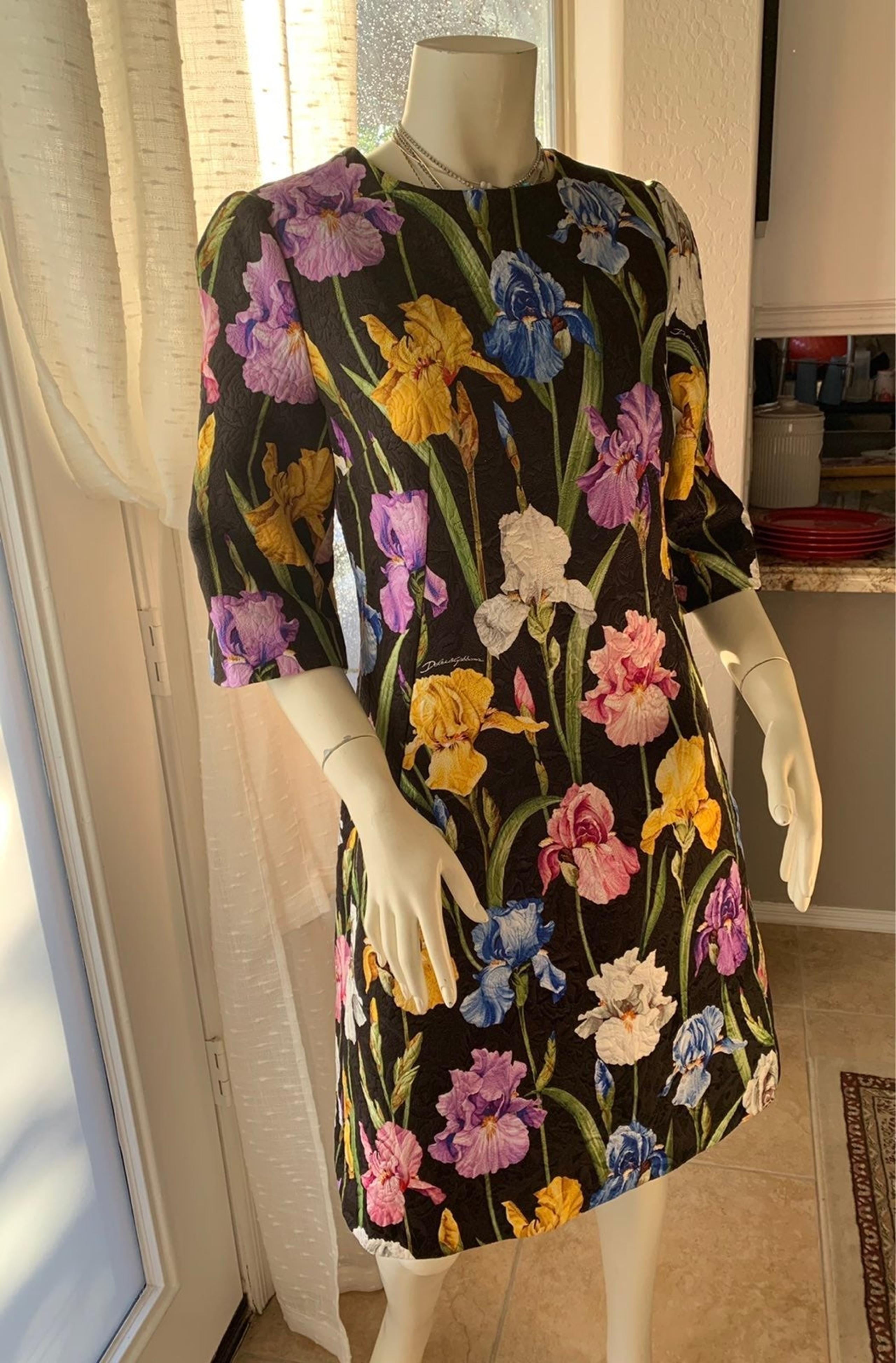 Dolce & Gabbana iris-print Dress Size 44
